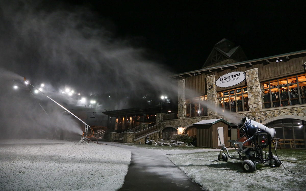 Snowmaking begins for the 2018-19 winter season